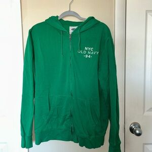 Old Navy Vibrant Green Hoodie